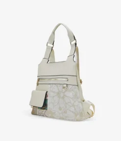 Bosanova Sacs À Dos | Sac à dos antivol beige avec poches