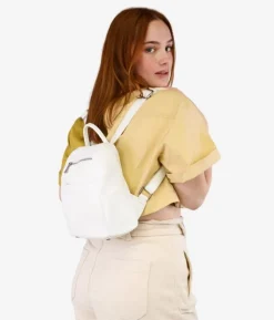 Bosanova Sacs À Dos | Sac à dos blanc avec fermetures éclair