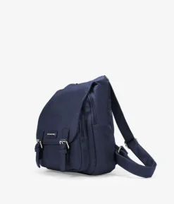 Bosanova Sacs À Dos | Sac à dos casual bleu avec rabat et boucles