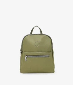 Bosanova Sacs À Dos | Sac à dos décontracté en nylon vert avec logo