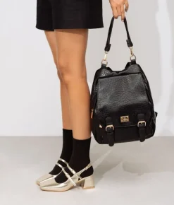 Bosanova Sacs À Dos | Sac à dos de sport noir à rabat et boucles