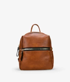 Bosanova Sacs À Dos | Sac à dos en cuir avec grandes fermetures éclair en métal