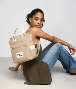 Bosanova Sacs À Dos | Sac à dos en toile taupe avec poches