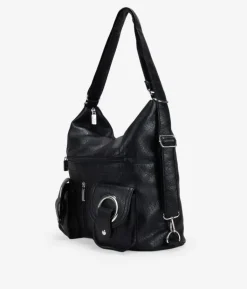 Bosanova Sacs À Dos | Sacs Porté Épaule | Sac à dos noir avec fermetures éclair