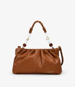 Bosanova Sacs À Bandoulière | Sacs Porté Épaule | Sac à main en cuir avec anse perlée