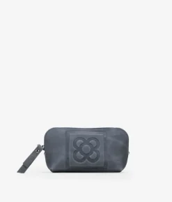 Femme Bosanova Porte-monnaie | Sac à main en cuir gris avec fleur de Barcelone