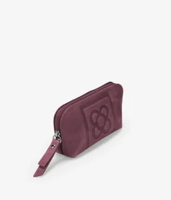 Femme Bosanova Porte-monnaie | Sac à main en cuir rouge avec fleur de Barcelone