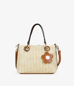 Bosanova Sacs À Bandoulière | Sacs Raphia Et Crochet | Sac à main en raphia beige