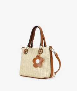 Bosanova Sacs À Bandoulière | Sacs Raphia Et Crochet | Sac à main en raphia beige