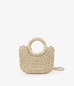 Bosanova Sacs À Main | Sacs À Bandoulière | Sac à main en raphia beige