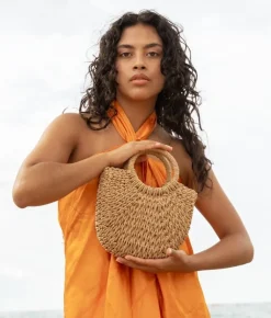 Bosanova Sacs À Bandoulière | Sacs Raphia Et Crochet | Sac à main en raphia marron