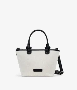 Bosanova Sacs À Bandoulière | Petits Sacs | Sac à main en toile beige avec fermeture éclair