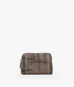 Femme Bosanova Porte-monnaie | Sac à main en vison doux avec surpiqûres et fermeture éclair