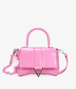 Bosanova Petits Sacs | Sacs À Main | Sac à main rose avec miroir papillon