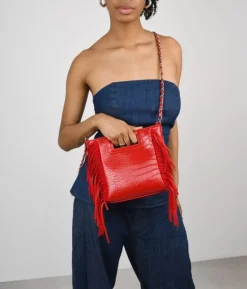Bosanova Sacs À Bandoulière | Petits Sacs | Sac à main rouge à franges