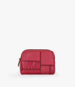 Femme Bosanova Porte-monnaie | Portefeuilles | Sac à main rouge doux à imprimé animal