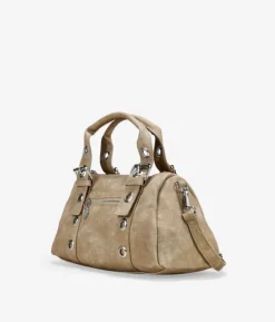 Bosanova Sacs À Bandoulière | Sacs À Main | Sac à main sable avec boucles et clous ronds