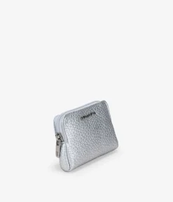 Femme Bosanova Porte-monnaie | Sac à main zippé argenté avec logo