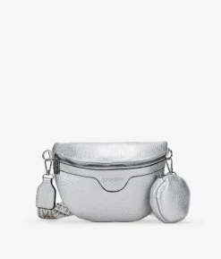 Bosanova Sacs Banane | Sac banane argenté avec poche suspendue