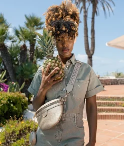 Bosanova Sacs Banane | Sac banane doré avec poche amovible