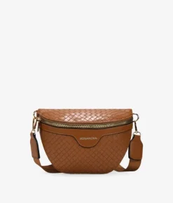 Bosanova Sacs Banane | Sac banane en cuir tressé avec poignée en coton