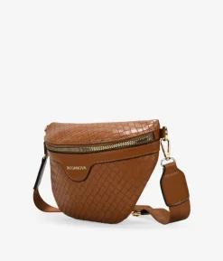 Bosanova Sacs Banane | Sac banane en cuir tressé avec poignée en coton