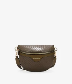 Bosanova Sacs Banane | Sac banane en vison tressé avec poignée en coton