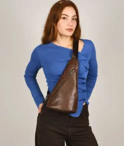 Bosanova Sacs À Bandoulière | Sacs Banane | Sac banane marron avec fermeture éclair