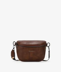 Bosanova Sacs Banane | Sac banane marron avec fermeture éclair et large poignée