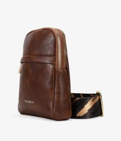 Bosanova Sacs Banane | Sac banane marron avec poignée en coton et fermeture éclair
