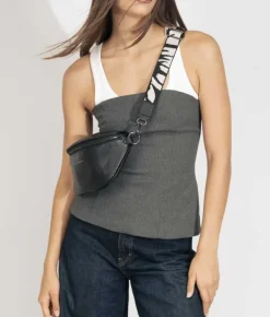 Bosanova Sacs Banane | Sac banane noir avec fermeture éclair et large poignée