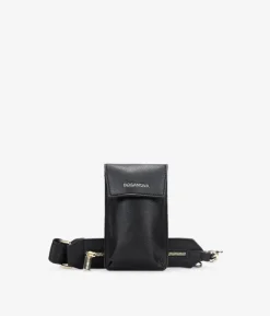 Bosanova Petits Sacs | Sacs Banane | Sac banane plat noir avec anneaux