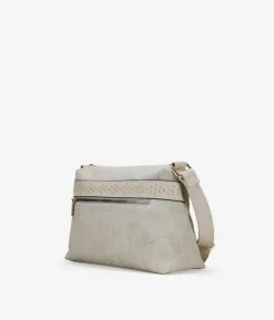 Bosanova Sacs À Bandoulière | Sac bandoulière beige à fleurs et clous