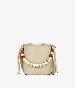 Bosanova Sacs À Bandoulière | Sacs À Main | Sac bandoulière beige avec anse en pierre