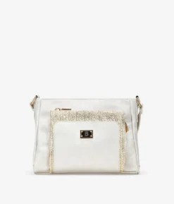 Bosanova Sacs À Bandoulière | Sac bandoulière beige avec fermeture éclair