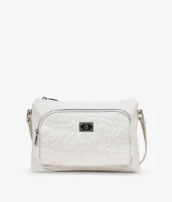 Bosanova Sacs À Bandoulière | Sac bandoulière beige avec coutures et fermeture éclair