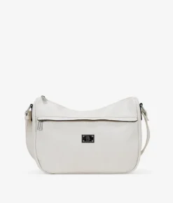 Bosanova Sacs À Bandoulière | Sac bandoulière beige avec poche avant et logo