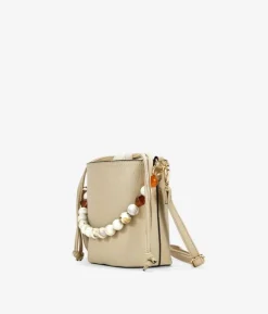 Bosanova Sacs À Bandoulière | Sacs À Main | Sac bandoulière beige avec anse en pierre