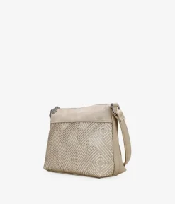 Bosanova Sacs À Bandoulière | Sac bandoulière beige avec fermeture éclair