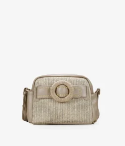 Bosanova Sacs À Bandoulière | Sac bandoulière beige avec ceinture et fermeture éclair