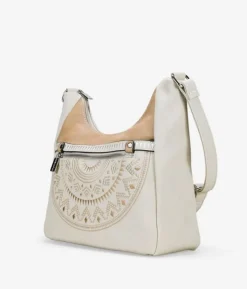 Bosanova Sacs À Bandoulière | Sac bandoulière beige avec broderie