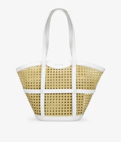 Bosanova Sacs Shopper | Sacs Raphia Et Crochet | Sac bandoulière beige avec filet en osier