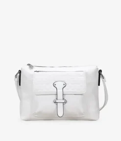 Bosanova Sacs À Bandoulière | Petits Sacs | Sac bandoulière blanc avec poches et fermeture éclair