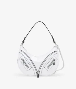 Bosanova Sacs À Bandoulière | Sacs Porté Épaule | Sac bandoulière blanc avec fermetures éclair
