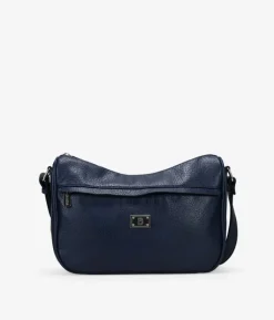 Bosanova Sacs À Bandoulière | Sac bandoulière bleu avec poche avant et logo