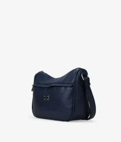 Bosanova Sacs À Bandoulière | Sac bandoulière bleu avec poche avant et logo