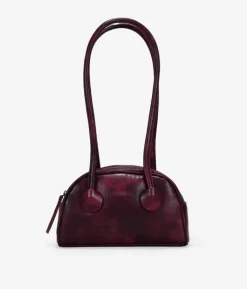 Bosanova Sacs Porté Épaule | Sac bandoulière bordeaux avec fermeture éclair