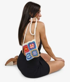 Bosanova Petits Sacs | Sacs À Bandoulière | Sac bandoulière crochet multicolore
