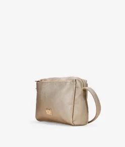 Bosanova Sacs À Bandoulière | Sac bandoulière doré à trois compartiments
