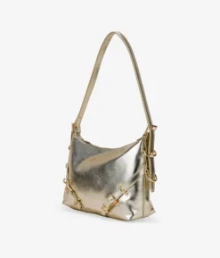 Bosanova Sacs Porté Épaule | Petits Sacs | Sac bandoulière doré avec boucles